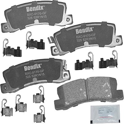 Bendix Premium Copper Free CFC325 Pastilha de Freio Cerâmica (com Ferragem de Instalação Traseira)