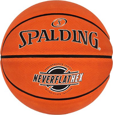 Bola de basquete Spalding SGT NeverFlat Hexagrip para uso interno e externo