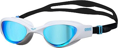 Óculos de natação unissex para adultos ARENA The One para homens e mulheres, vedação à prova d'água resistente a órbita com lentes revestidas antiembaçantes espelhadas/não espelhadas.