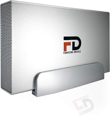Disco rígido externo Fantom Drives FD 8TB 7200RPM - USB 3.2 Gen 1-5Gbps & eSATA - GForce 3 Aluminum - Prata - Compatível com Mac/Windows/PS4/Xbox (