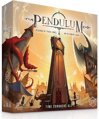 Jogo de Tabuleiro Pendulum da Stonemaier Games - Um Jogo de Colocação de Trabalhadores, Otimização do Tempo Stonemaier Games para 1-5 Jogadores, Idades 14+, Amarelo