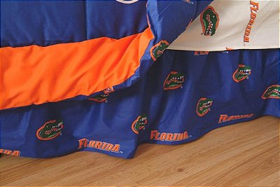 College Covers Capa de Poeira Confortável dos Florida Gators, para Cama de Solteiro