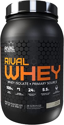 Rivalus Rivalwhey – Cookies and Crème 2lb - 100% Whey Protein, Whey Protein Isolate Primary Source, Clean Nutritional Profile, BCAAs, No Banned Substances, Made in USA

Rivalus Rivalwhey – Cookies and