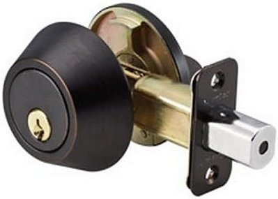 Trava de cilindro único Master Lock DSON0612P, Bronze Envelhecido