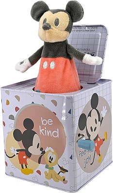 Brinquedo musical Jack-in-The-Box do Mickey Mouse para bebês da Disney Baby