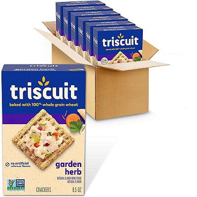 Biscoitos de trigo integral com ervas do jardim Triscuit, 6 - 8,5 oz caixas