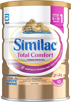 Fórmula infantil Similac Total Comfort, Importada, Pó de Fórmula para Bebês de Fácil Digestão, Sem OGM, Lata de 820 g (28,9 oz)