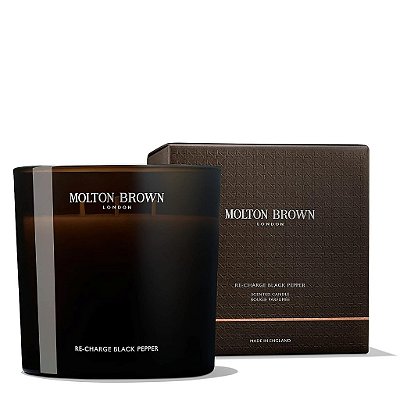 Vela Perfumada de Luxo Molton Brown Re-Charge Black Pepper (Triplo Pavio), 21.16 oz.