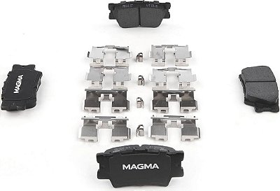 Pastilhas de freio cerâmicas premium MAGMA Fire Born Braking PMD1212C, traseiras