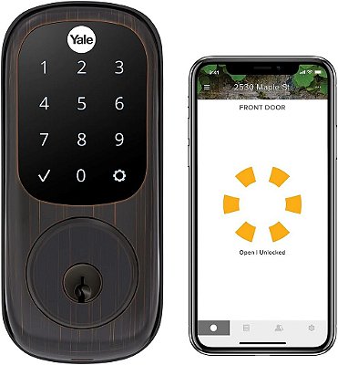 Trava inteligente Yale Assure Lock - Wi-Fi Touchscreen - Bronze Envelhecido com Óleo