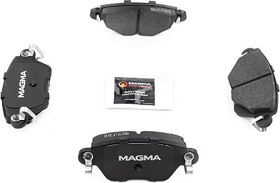 Pastilhas de freio cerâmicas traseiras premium MAGMA PMD911C