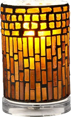 Luminária de Acento Calico Dale Tiffany TA15017, 6.75, Âmbar