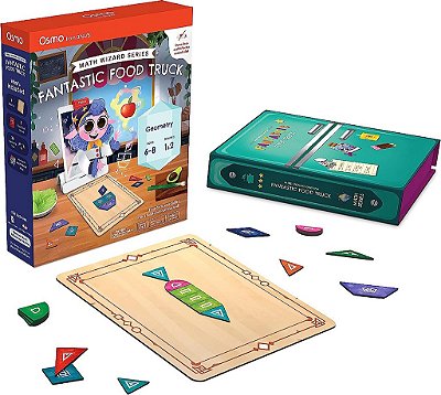 Osmo - Math Wizard e The Fantastic Food Truck Co. Jogos para iPad & Fire Tablet - Idades 6-8/Séries 1-2 - Aprenda Geometria- Inspirado no Currículo- Brinquedo STEM para Presentear Crianças,
