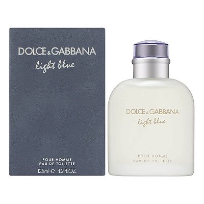 Dolce & Gabbana Eau de Toilette Spray, Light Blue, 4.2 Fl Oz Para Homens ou/ou Pour Homme