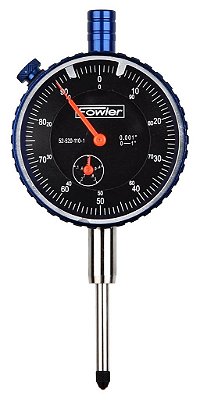 Indicador de discagem ADG Fowler 52-520-110-1 com faixa de medição de 0-1 (preto)