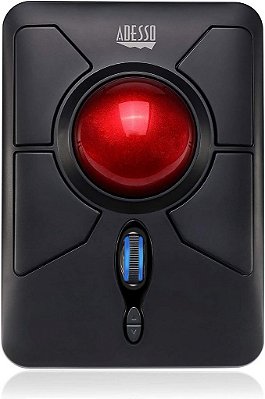 ADESSO iMouse T50 Mouse Trackball Ergonômico sem fio com receptor USB Nano, Design de 7 Botões Programáveis e Troca de DPI de 5 Níveis, para Mão Esquerda e Direita