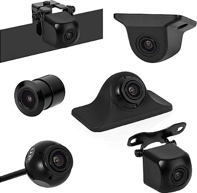 Visão BOYO BOYO VTK501HD - Câmera de ré HD universal com várias opções de montagem (Sistema de câmera 6 em 1)