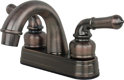 Torre Brass 2001BZ RV Mobile Home Torneira de Lavatório de Centro Não Metálica, Acabamento em Bronze Escovado