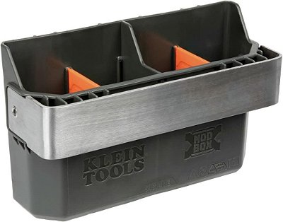 Klein Tools 54814MB MODbox Tool Carrier, Acessório de Montagem Lateral para Sistema de Armazenamento de Ferramentas Modulares, Fixação Fácil com Uma Mão e Perfil Fino.