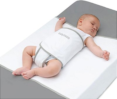 Manta de segurança para dormir Baby Brezza para segurança do berço para recém-nascidos e bebês - Manta segura, anti-rotação, branca
