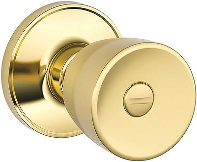 Trava para cama e banho Byron, brilho de latão pela SCHLAGE Dexter.