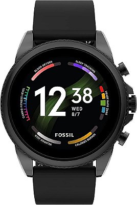 Relógio Inteligente com Tela Sensível ao Toque Fossil Gen 6 44mm para Homens com Alexa Integrada, Rastreador de Atividades, Rastreador de Sono, GPS, Alto-falante, Controle de Música