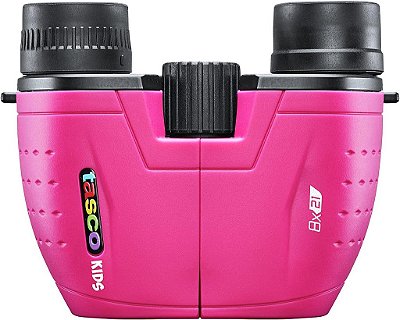 Binóculos Tasco Kids 8x21, binóculos compactos para crianças de 3 a 12 anos, ótimos para aventuras, caminhadas, acampamentos, viagens e observação de pássaros.