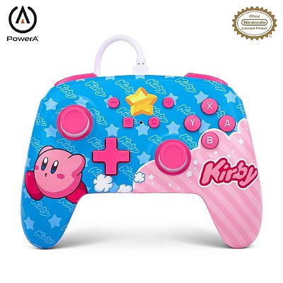 Controle com fio PowerA aprimorado para Nintendo Switch - Kirby