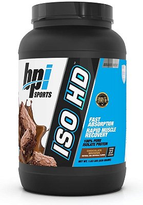 BPI Sports Iso Hd - Isolados de Proteína de Soro de Leite - Crescimento Muscular, Recuperação, Perda de Peso, Substituto de Refeição - Baixo Carboidrato, Baixa Caloria - para Homens e