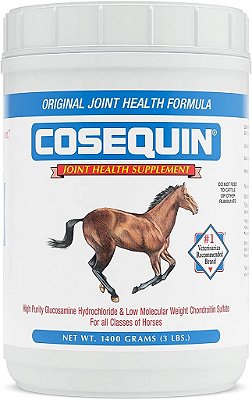 Suplemento de Saúde Articular Original Nutramax Cosequin para Cavalos - Pó com Glucosamina e Condroitina, 1400 Gramas
