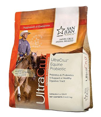 Suplemento Probiótico UltraCruz para Equinos, 5 lb., Pellets (Fornecimento para 80 dias)