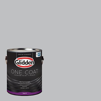 Tinta Interior Glidden + Primer: Cinza/Turbilhão, Uma Camada, Acetinado, 1 Galão