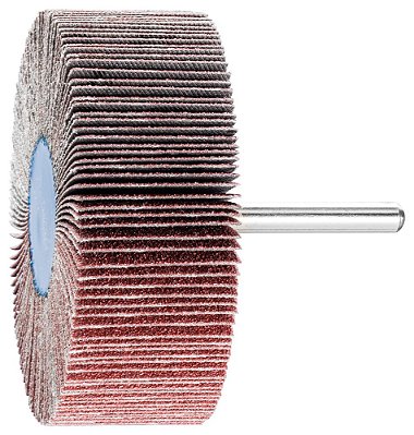 Roda de Lixa Montada PFERD 45209, Óxido de Alumínio A, 3 Diâmetro x 1 Comprimento, 1/4 Haste, 80 Grana, 20000 RPM Máximo (
