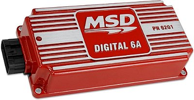 MSD Ignição 6201 Caixa de Controle de Ignição 6 Amp, Vermelho