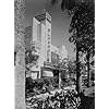 Fotos Históricas 1937 Jaffa, Cinema Alhambra. Cinema árabe em Jaffa, Alhambra Vintage Preto e Branco