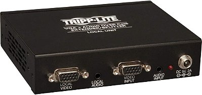 Tripp Lite 4-Port VGA com Áudio sobre Extensor/Divisor Cat5/Cat6, Transmissor Estilo Caixa com EDID, 1920x1440 a 60Hz, Até 1000 pés (B132-004A-2