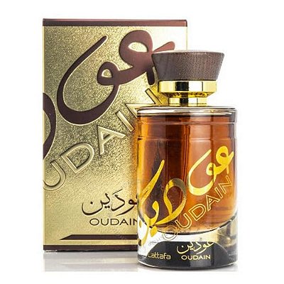 Perfume Lattafa Oudain Eau De Parfum Spray para Homens, 3.4 Onças