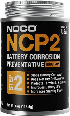 NOCO NCP2 CB104 4 Oz Protetor Anticorrosivo à Base de Óleo para Bateria com Aplicação em Pincel, Inibidor de Corrosão e Graxa Protetora para Terminais de Bateria.