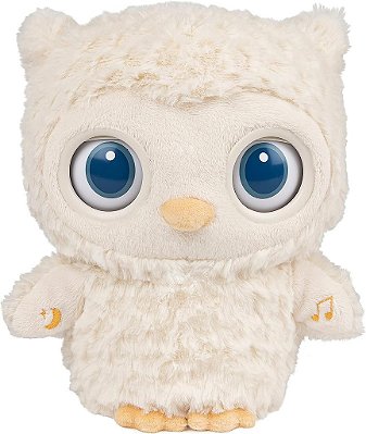Coruja de Pelúcia GUND Baby Sleepy Eyes - Acalmador de Berçário para Meninos e Meninas, Luz Noturna e Máquina de Som de Pelúcia.fromRGBO Owl, 8”