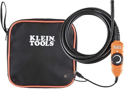 Câmera Digital de Endoscópio Klein Tools ET16 com Luzes LED, para Dispositivos Android, Conexão USB-C ou Micro-USB; Não Precisa de Pilhas.