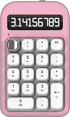 Calculadora NumPad/Calculator sem fio Azio IZO, Switch vermelho pré-lubrificado, Flor de Cerejeira Rosa (IN408)