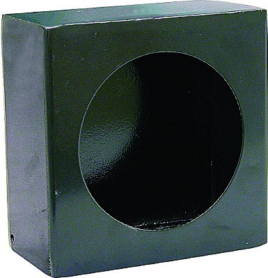 Compradores Produtos LB663 Caixa de Luz Única Redonda, Aço com Revestimento de Pó Preto