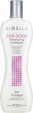 Shampoo para Cachorros BioSilk Silk Therapy | Shampoo para Cachorros sem Sulfato e Parabenos | Shampoo para Desembaraçar Pelos em Cachorros | Shampoo para Desembaraçar Pelos em Cachorros