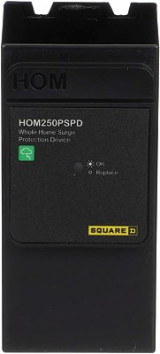 Dispositivo de proteção contra surtos para toda a casa Square D - HOM250PSPD Homeline, 50kA, 120/240V, monofásico, sem fiação, plugue com neutro.