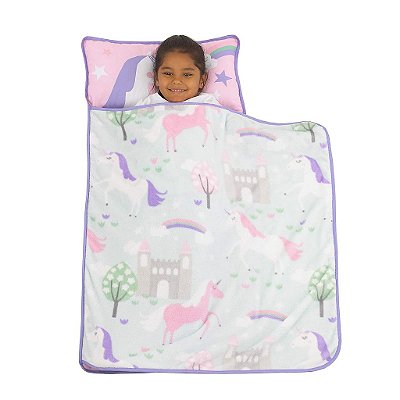 Tudo para Crianças Maternidade para Sonecas com Travesseiro & Cobertor de Unicórnio Rosa & Aqua, Rosa, Aqua, Lavanda, Branco (4126392P)