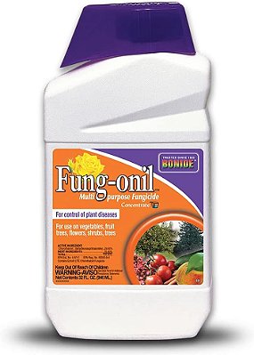 Fungicida Bonide Fung-onil Multi-Uso, Solução Concentrada de 32 oz para Controle de Doenças em Plantas, Duradouro e Impermeável.