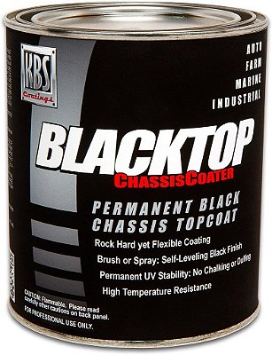 Revestimentos KBS 8312 Preto Fosco BlackTop Tinta para Chassi - 1 Pint (473 ml)