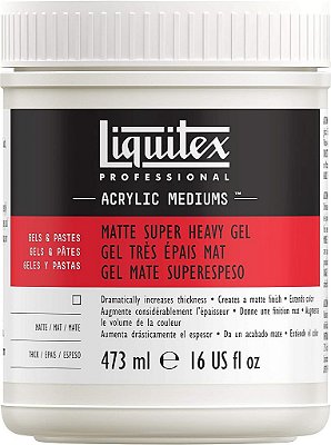 Gel Matte Super Heavy Médio Profissional Liquitex, 473ml (16 oz)