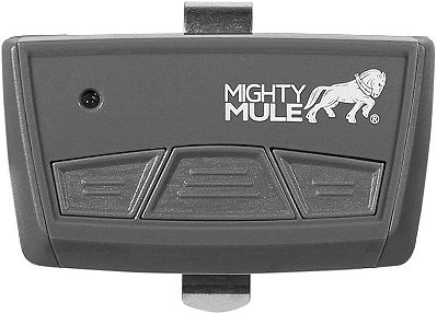 Transmissor de 3 botões Mighty Mule MMT103, plástico, cinza