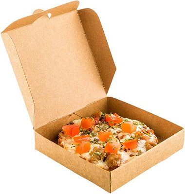 Caixas de Pizza de 3,5 x 3,5 x 0,8 Polegadas, 100 Caixas de Pizza Pequenas Descartáveis - Duráveis, Protegem Pizzas, Cookies ou Lembrancinhas de Festa, Caixas